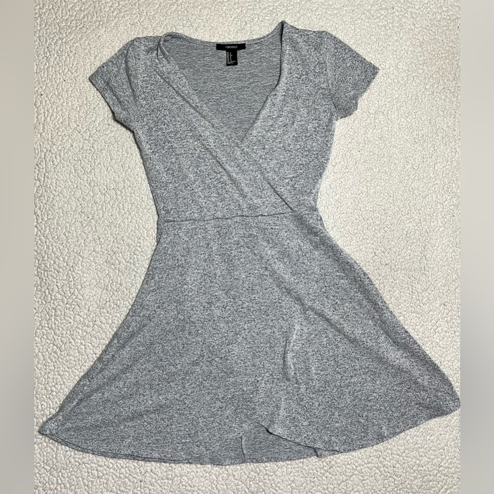 Forever 21 Women's Heathered Skater Dress - Picture 9 of 10